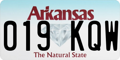 AR license plate 019KQW