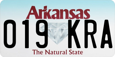 AR license plate 019KRA