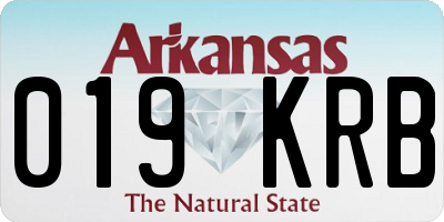 AR license plate 019KRB
