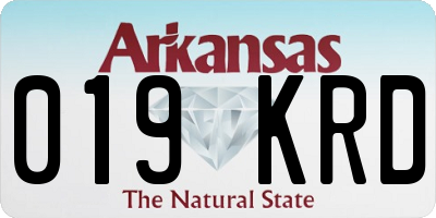 AR license plate 019KRD