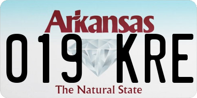 AR license plate 019KRE