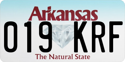 AR license plate 019KRF