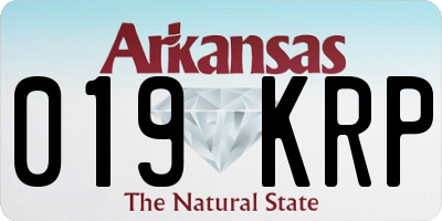 AR license plate 019KRP