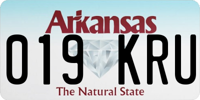 AR license plate 019KRU