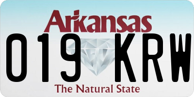 AR license plate 019KRW