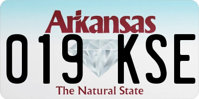 AR license plate 019KSE