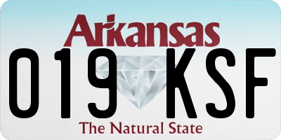 AR license plate 019KSF