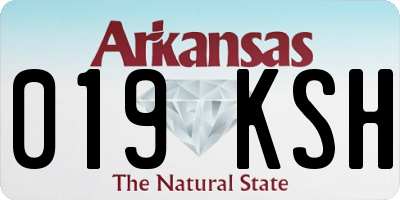 AR license plate 019KSH