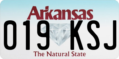 AR license plate 019KSJ