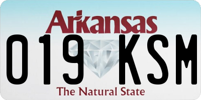 AR license plate 019KSM