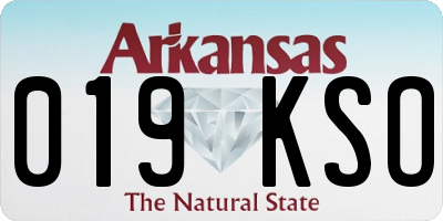 AR license plate 019KSO