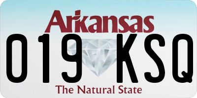 AR license plate 019KSQ