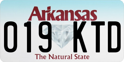 AR license plate 019KTD