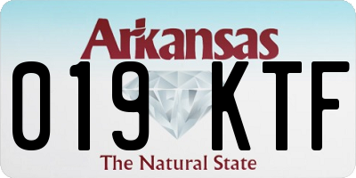 AR license plate 019KTF