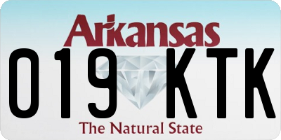 AR license plate 019KTK