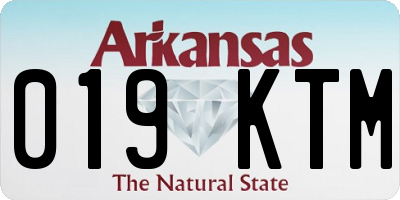 AR license plate 019KTM