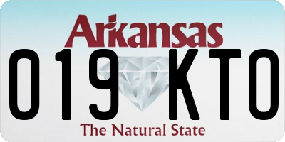 AR license plate 019KTO