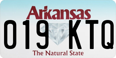 AR license plate 019KTQ