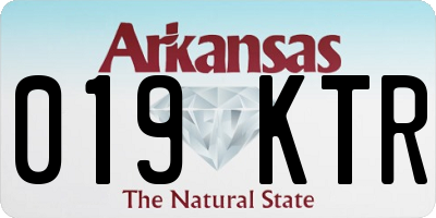 AR license plate 019KTR