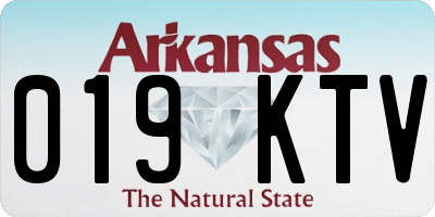AR license plate 019KTV