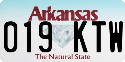 AR license plate 019KTW