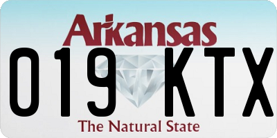 AR license plate 019KTX