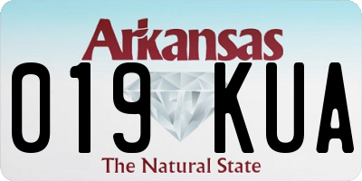 AR license plate 019KUA