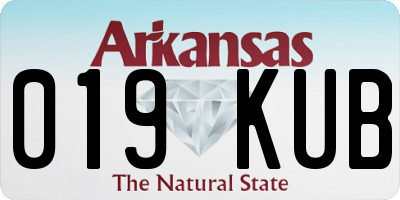 AR license plate 019KUB