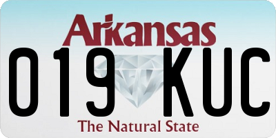 AR license plate 019KUC