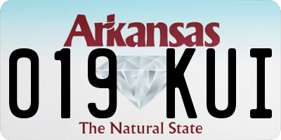 AR license plate 019KUI