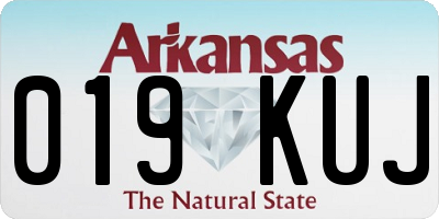 AR license plate 019KUJ