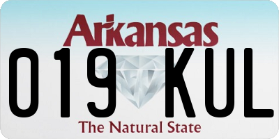 AR license plate 019KUL