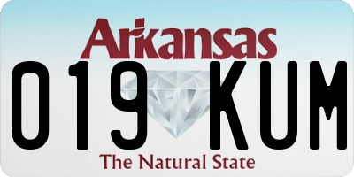 AR license plate 019KUM