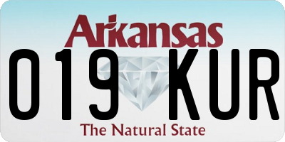 AR license plate 019KUR