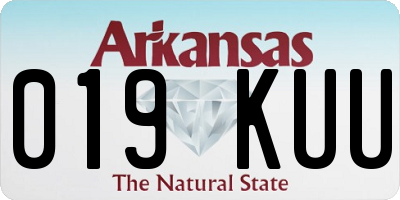 AR license plate 019KUU