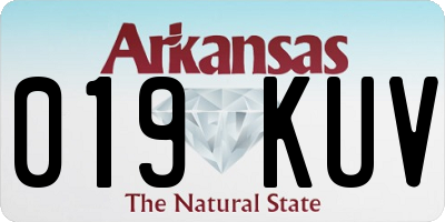 AR license plate 019KUV