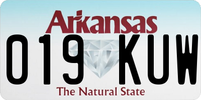 AR license plate 019KUW