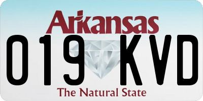 AR license plate 019KVD