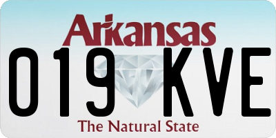 AR license plate 019KVE