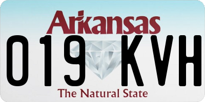AR license plate 019KVH