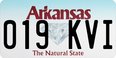 AR license plate 019KVI