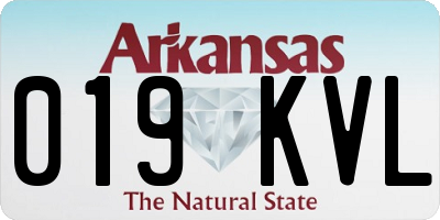AR license plate 019KVL