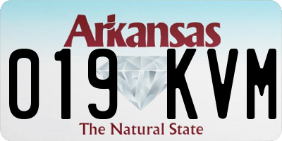 AR license plate 019KVM