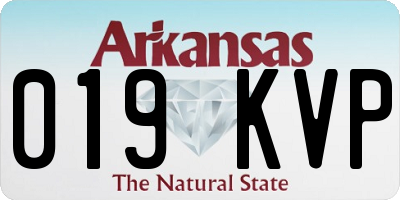 AR license plate 019KVP