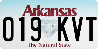 AR license plate 019KVT