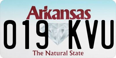 AR license plate 019KVU
