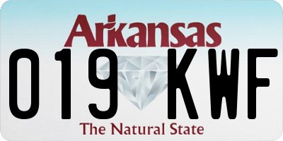 AR license plate 019KWF