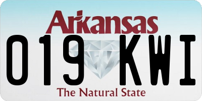 AR license plate 019KWI