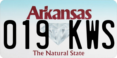 AR license plate 019KWS