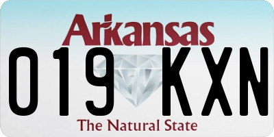 AR license plate 019KXN